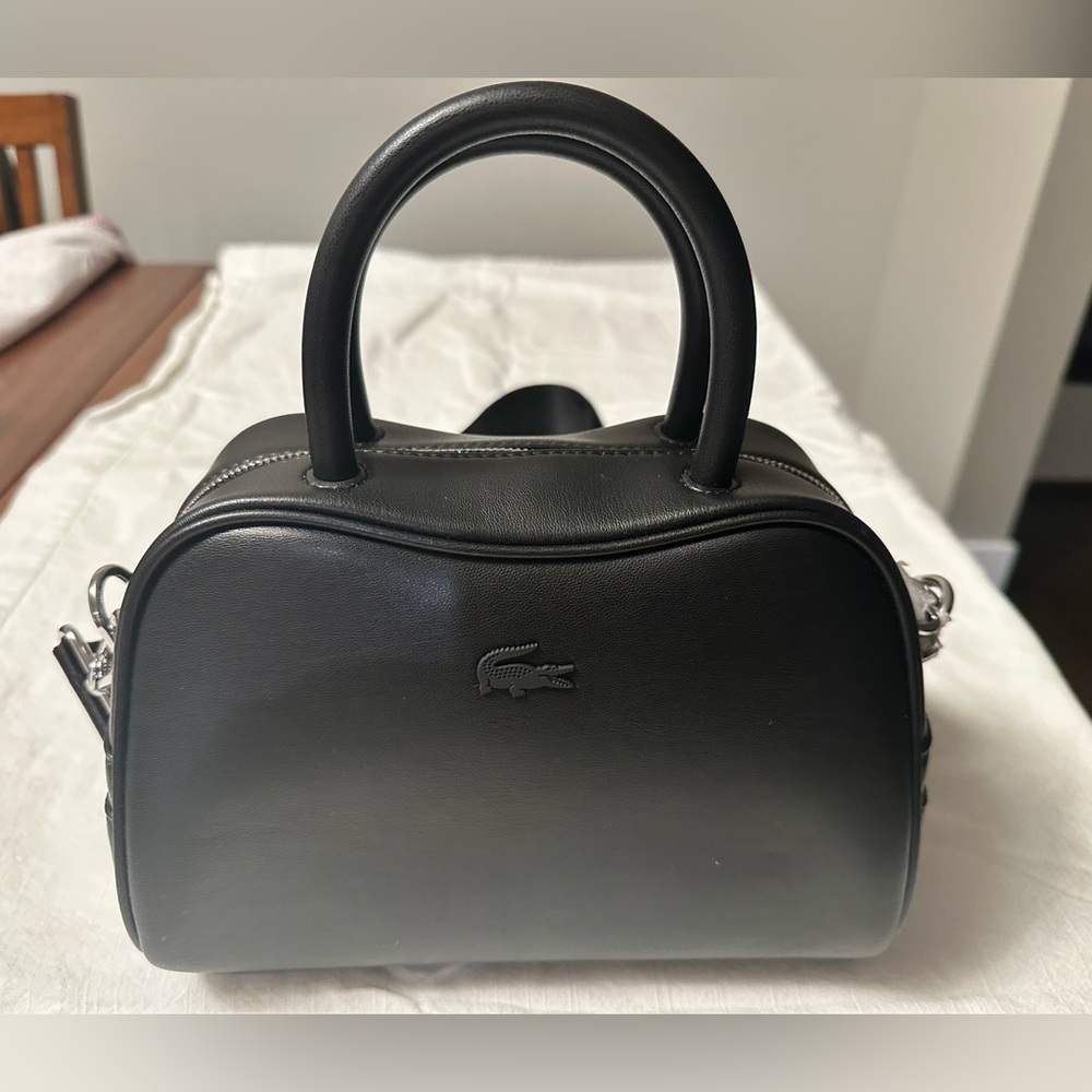 Lacoste Black Leather Purse
